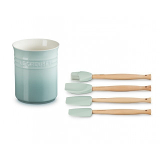 LE CREUSET - Set 4 Espátulas+Pote 69003007170003