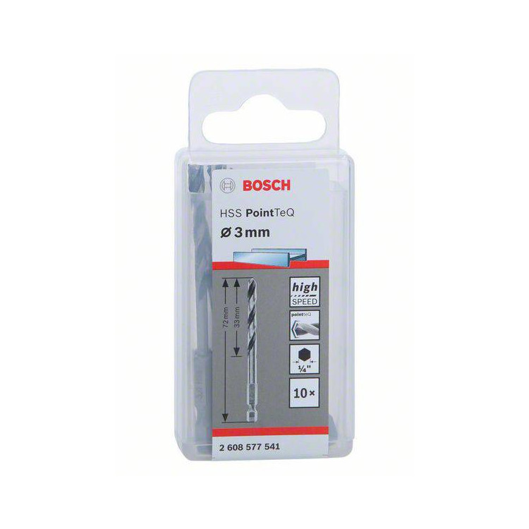 BOSCH - Set Brocas Hex3 PointTeQ 10un 2608577541