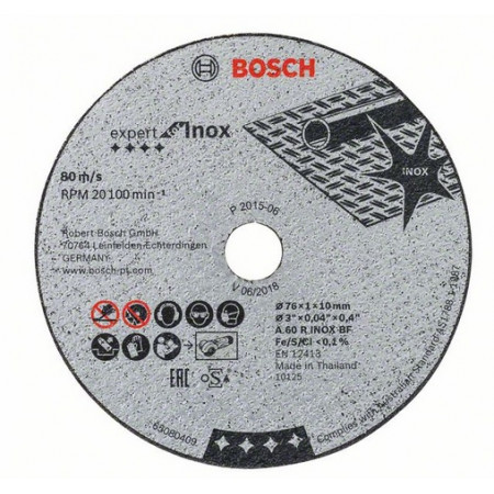 BOSCH - Disco Corte Expert for Inox 5un 2608601520