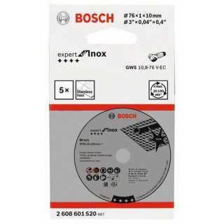 BOSCH - Disco Corte Expert for Inox 5un 2608601520