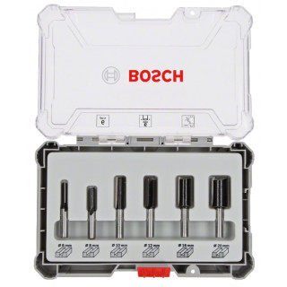 BOSCH - Set 6 Fresas Retas 8mm 2607017466