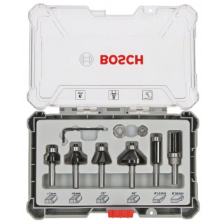 BOSCH - Set 6 Fresas 6mm 2607017468