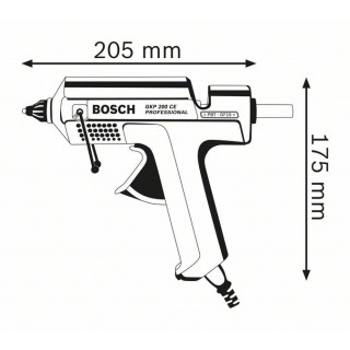 BOSCH - Pistola Cola GKP 200 CE Prof 0601950703