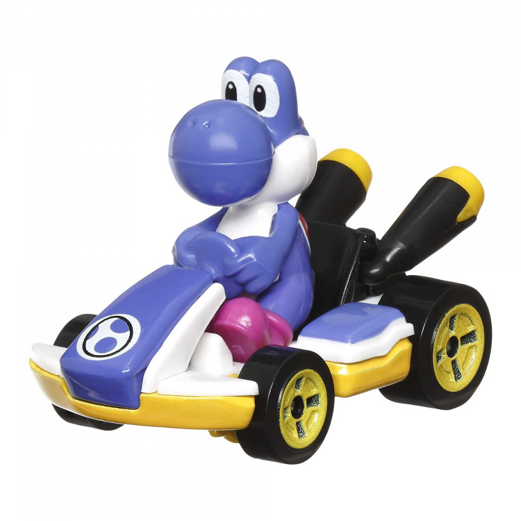 HOT WHEELS - Mario Kart Blue Yoshi e Veículo GRN23