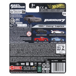 HOT WHEELS - 87 Chevy Caprice HRT98