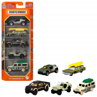 MATCHBOX - Pack 5 Carrinhos C1817- Envio Aleatório