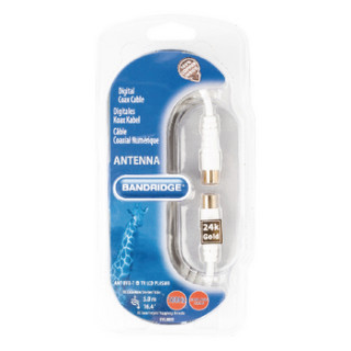BANDRIDGE - Cabo Coaxial M-F 5m Br BVL8805