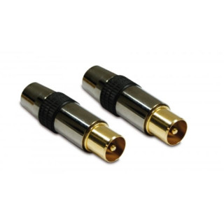 METRONIC - Conector 2 X 9,52 mm TV  M/M 419100