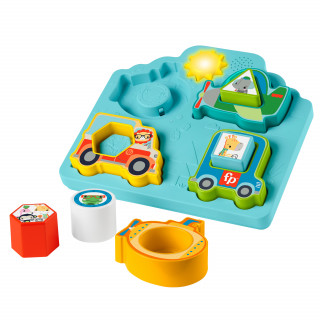 FISHER PRICE - Puzzle Veículos Formas Sons HRP31