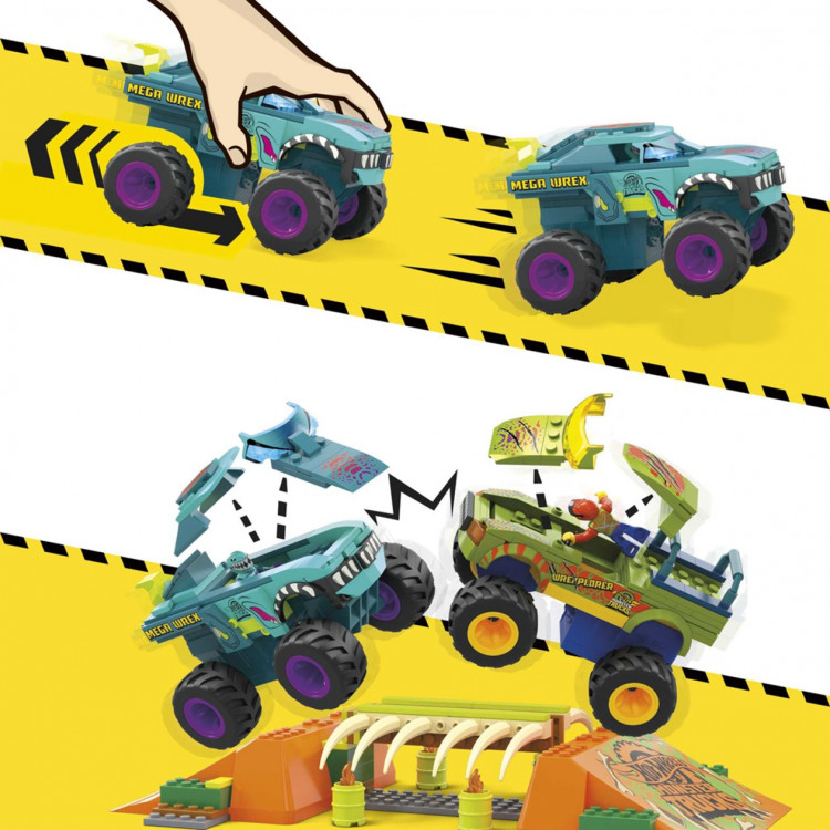 MEGA - Pista de Acrobacias Monster Trucks HKF89