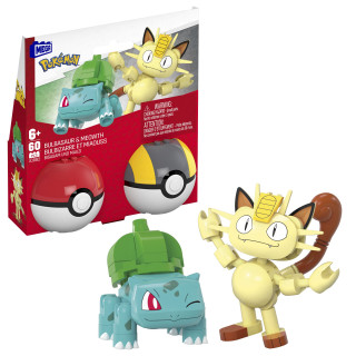 MEGA - Pokémon Pack 2 Moewth e Bulbasaur JCR82