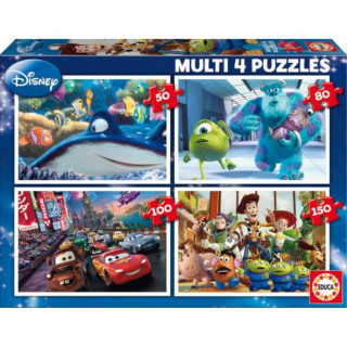 EDUCA - Puzzle Multi 4 Puzzles Pixar 15615
