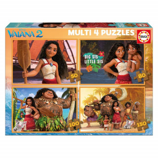 EDUCA - Puzzle Multi 4 Puzzles Vaiana 2 20104