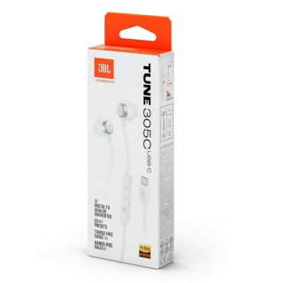 JBL - Auriculares USB-C T305 Branco