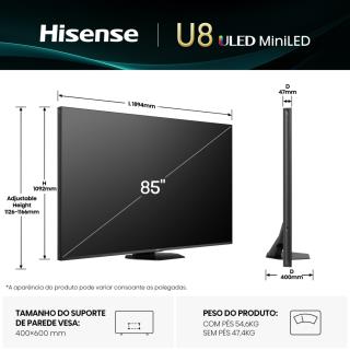 HISENSE - ULED Smart TV 85U8Q