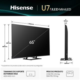 HISENSE - ULED Smart TV 65U7Q