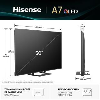 HISENSE - ULED Smart TV 50A7Q