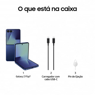 SAMSUNG - Galaxy Z Flip7 256 Azul SM-F766BDBGEUB