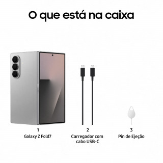 SAMSUNG - Galaxy Z Fold7 512 Cinza SM-F966BZSCEUB