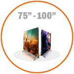 75 a 100 Polegadas